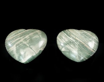 4.7 inch Nine Dragon Jade Carved Crystal Heart, Perfect for Home Decoration, Crystal Healing, Meditation, Love, The Best Gift for Her