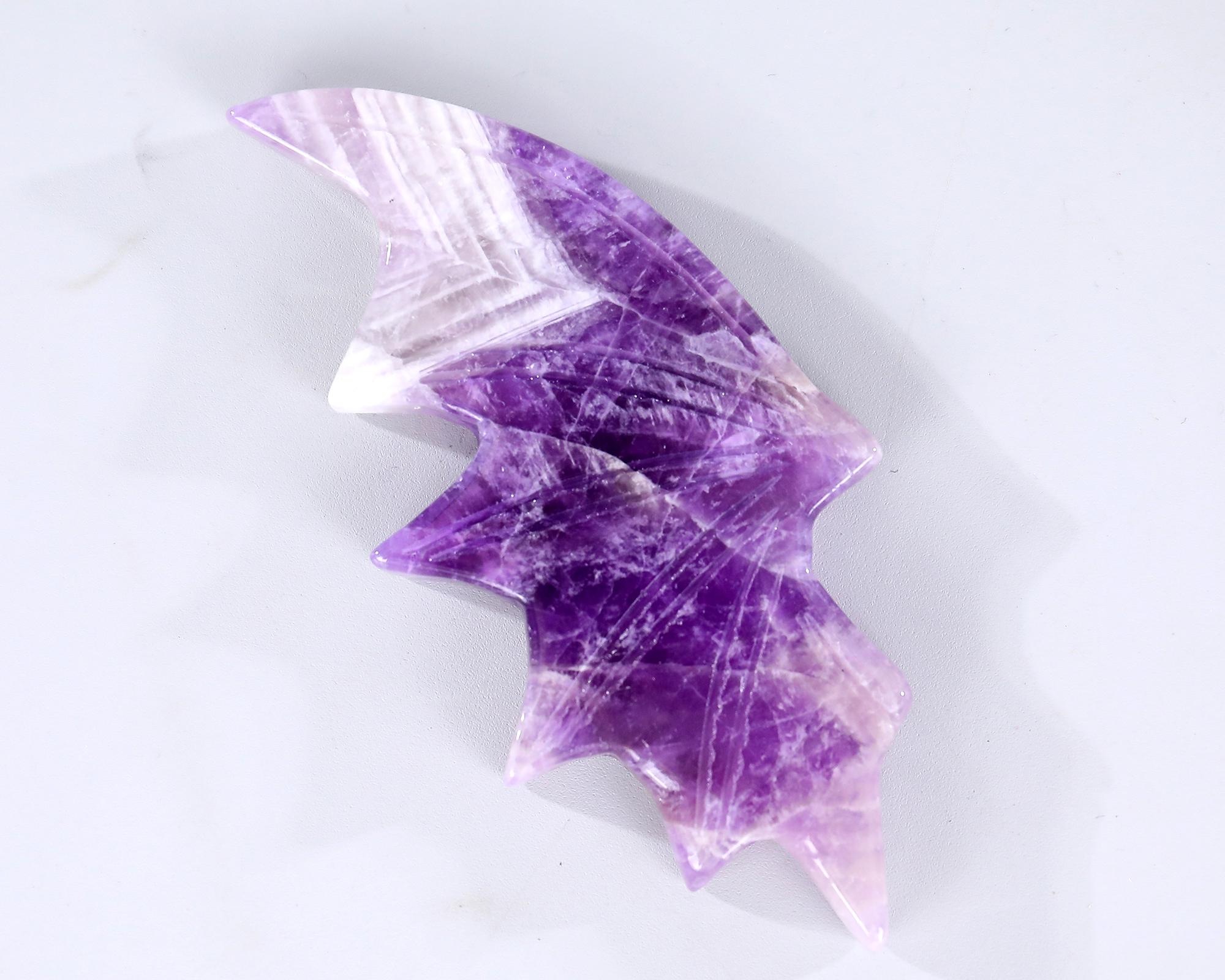 Amethyst Crystal Bat Wings Sculpture: Hand Carved Home Decor - Etsy