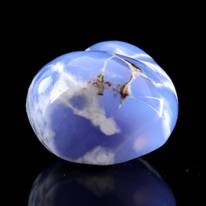 5.0” Natural Blue Chalcedony Gemstone Crystal Polished Stone, Healing Stone for Home Decor,Reiki Stone, Handcrafted Gift image 11