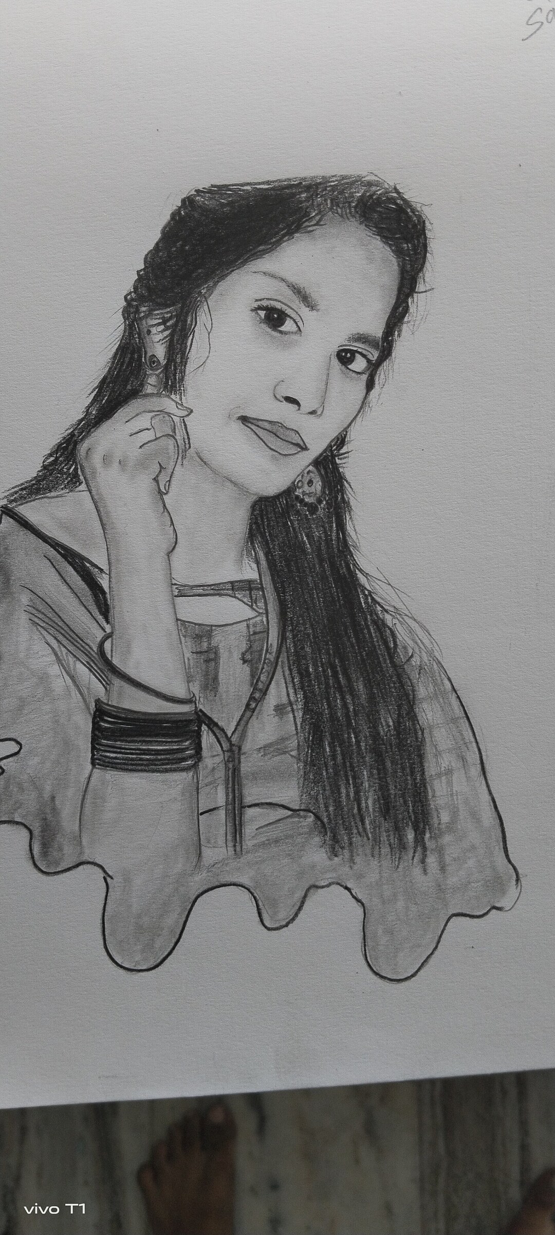 Hand Made Pencil Sketch/pencil Arts/art of Girl Etsy