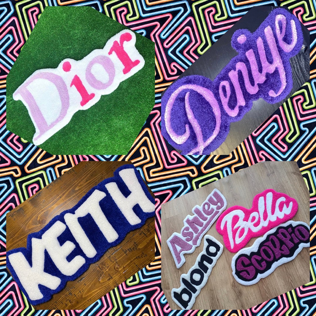 Custom Word/name Rug Etsy