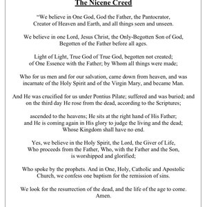 Nicene Creed Coloring Page Packet - Etsy