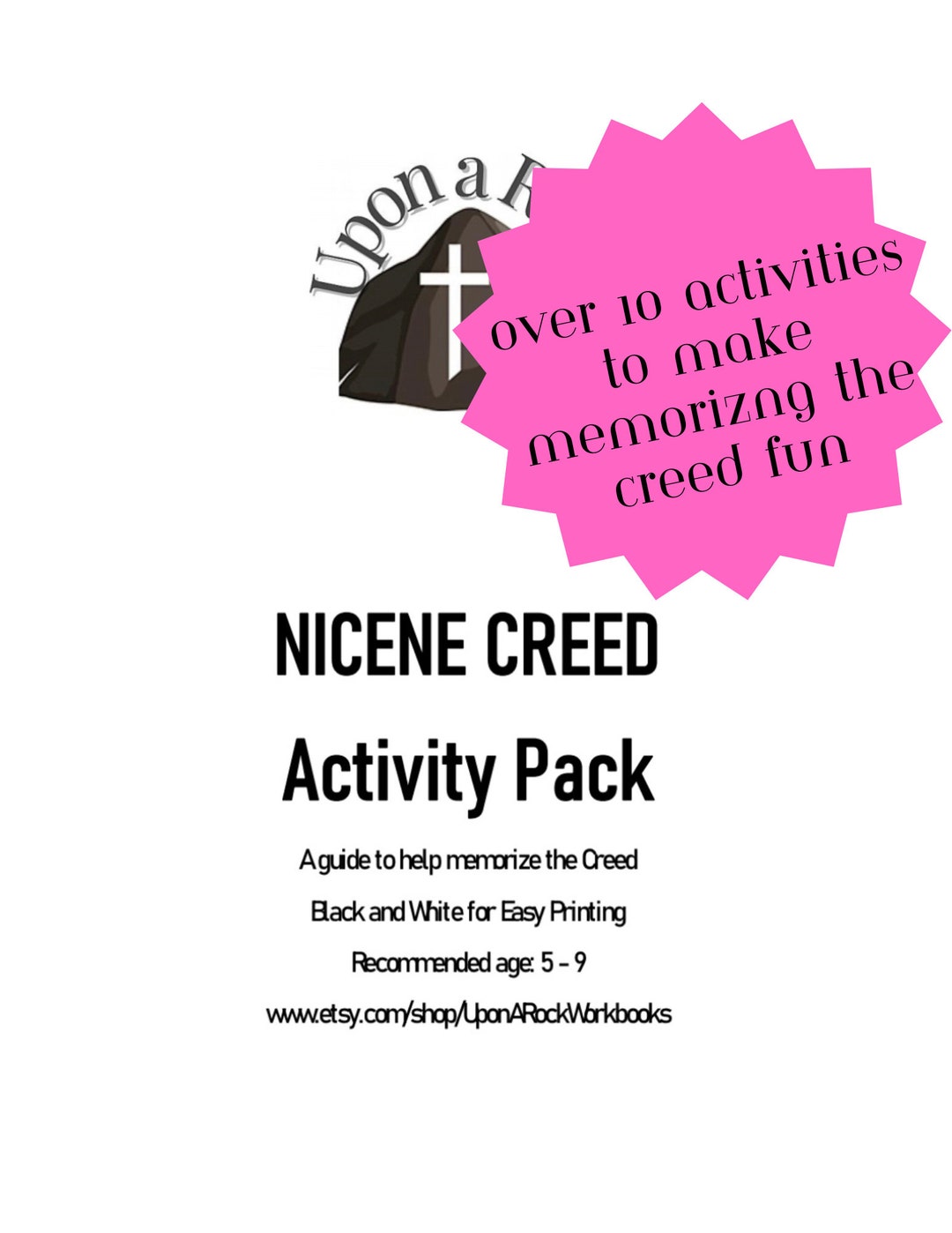 Nicene Creed Activity Pack Etsy