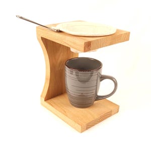 Kaffeefilterhalter Holz Handfilter | Chorreador Kaffeebereiter | Pour Over Ständer Rustikal | Traditionell Kaffee brühen | kaffeemaschine