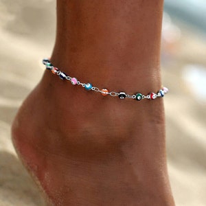 pulsera de pie artesanal