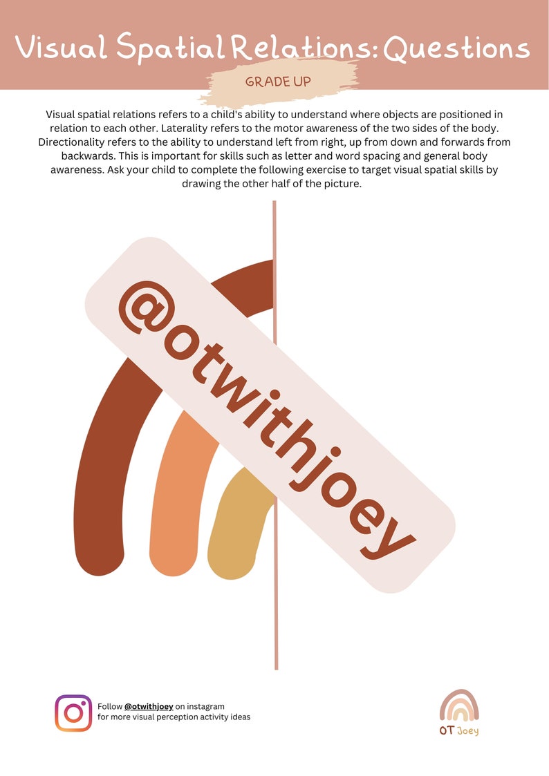 30 Page Digital Visual Perception Booklet Part 2 - Etsy