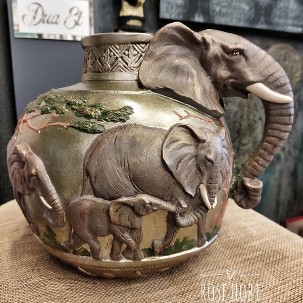 Elephant Vase Etsy