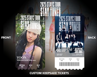 StayC World Tour "STAY TUNED" Custom Bias Physical | Memento | Souvenir | Keepsake Concert KPOP Tickets