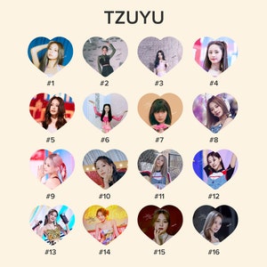 Twice Tzuyu Photo KPOP Picket / Fan with Ruffles