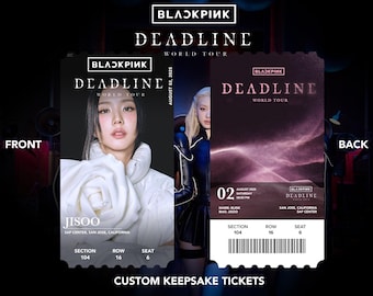 Blink "Deadline tour" Custom Bias Physical | Memento | Souvenir | Keepsake Concert KPOP Tickets
