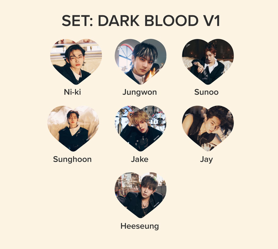 Enhypen dark Blood Photo KPOP Picket / Fan With - Etsy