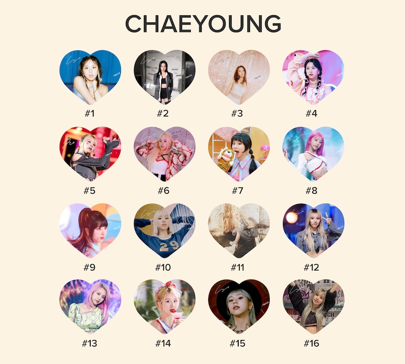 Twice Chaeyoung Photo KPOP Picket / Fan With Ruffles Etsy