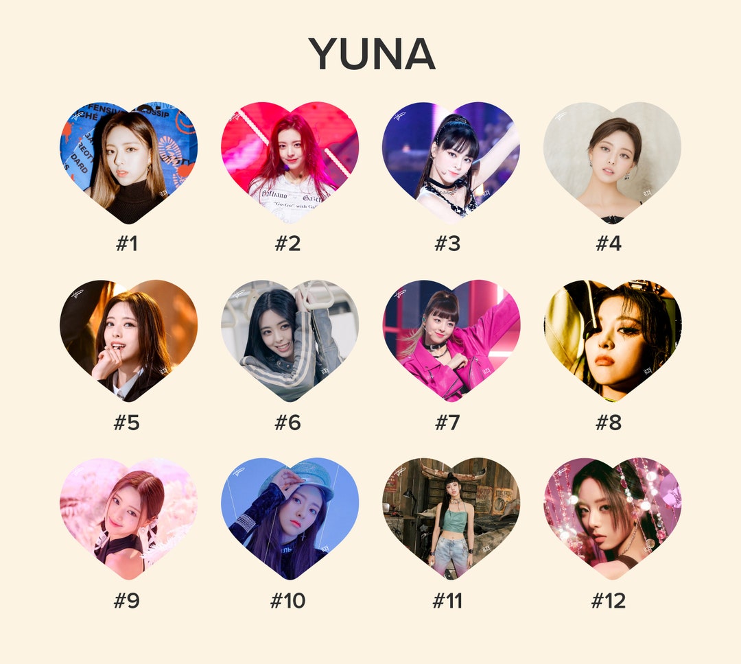 Itzy Yuna Photo KPOP Picket / Fan With Ruffles Etsy