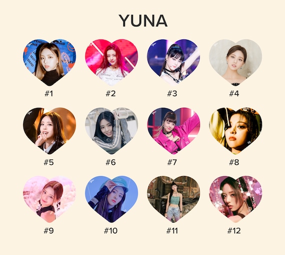 Itzy Yuna Photo KPOP Picket / Fan With Ruffles - Etsy