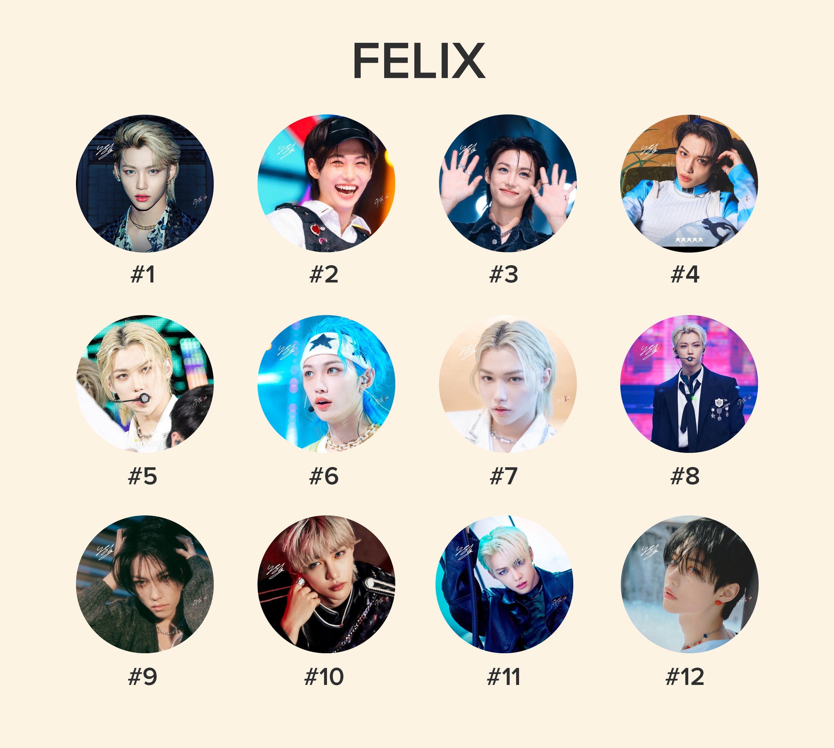 Stray Kids Felix Photo KPOP Picket / Fan With Ruffles - Etsy