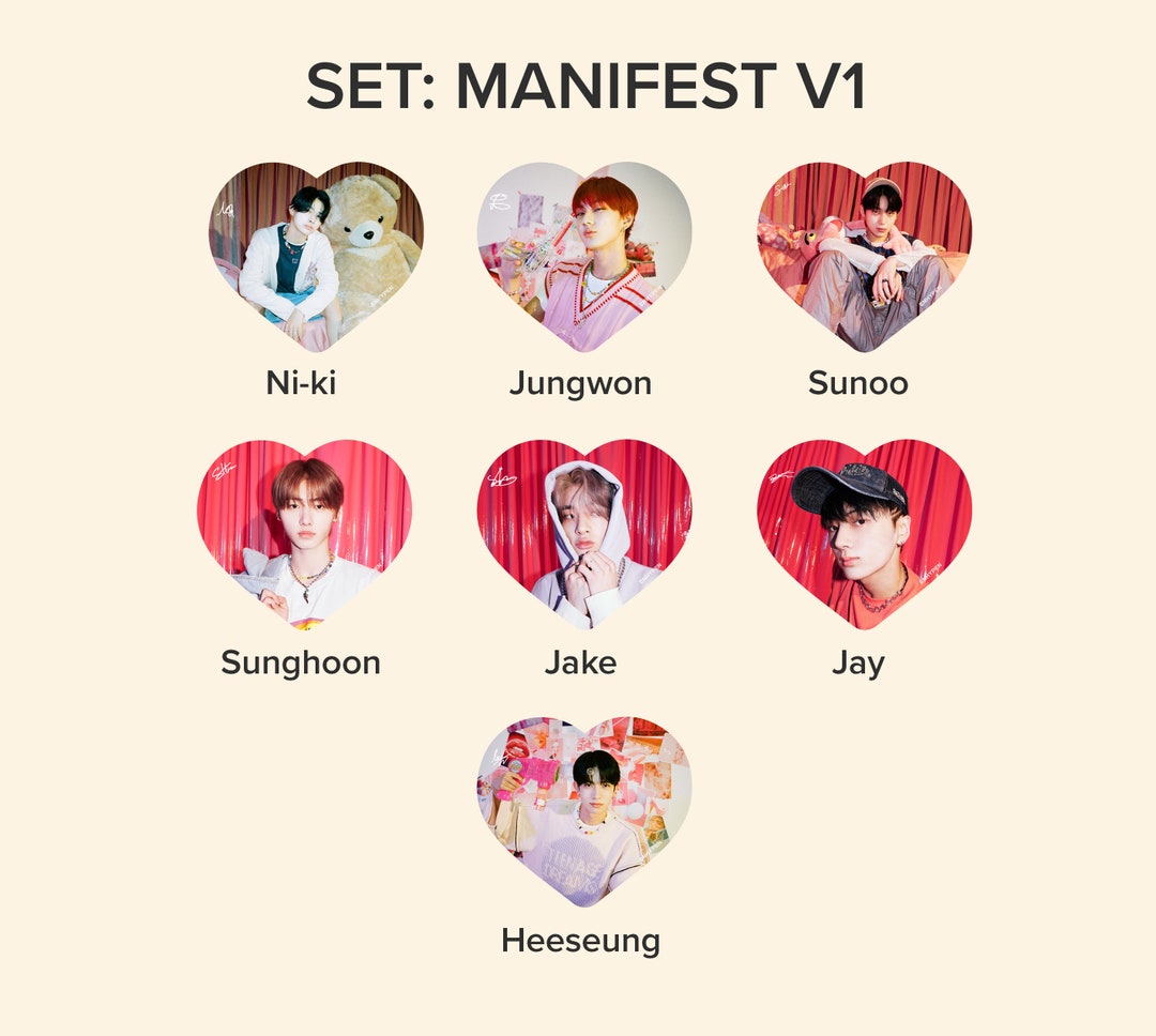 Enhypen manifest Photo KPOP Picket / Fan With Etsy