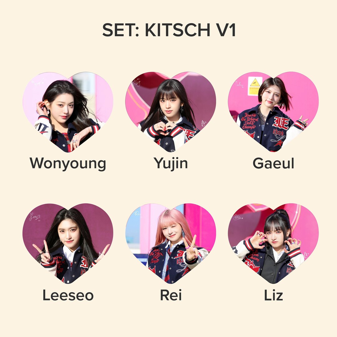 IVE kitsch Photo KPOP Picket / Fan With Ruffles Etsy