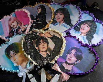 Custom PHOTO KPOP / Anime Picket / Fan with Ruffles
