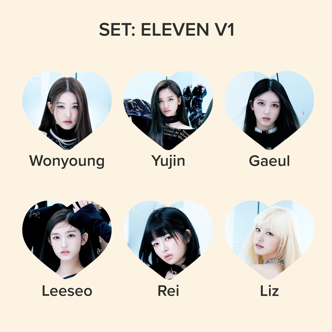 IVE eleven Photo KPOP Picket / Fan With Ruffles - Etsy