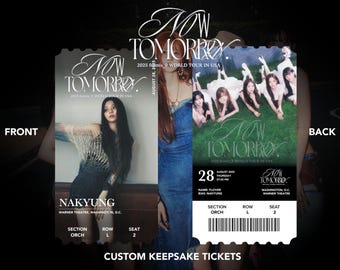 Formis_9 World Tour "Now Tomorrow" Custom Bias Physical | Memento | Souvenir | Keepsake Concert KPOP Tickets