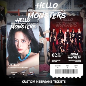 Babymonster「Hello Monsters」ワールドツアー カスタムバイアス フィジカル | 記念品 | お土産 | 記念コンサート KPOP チケット