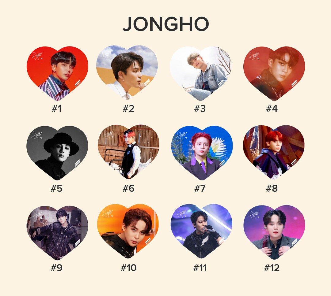 Ateez Jongho Photo KPOP Picket / Fan With Ruffles - Etsy