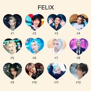 Stray Kids Felix Photo KPOP Picket / Fan with Ruffles