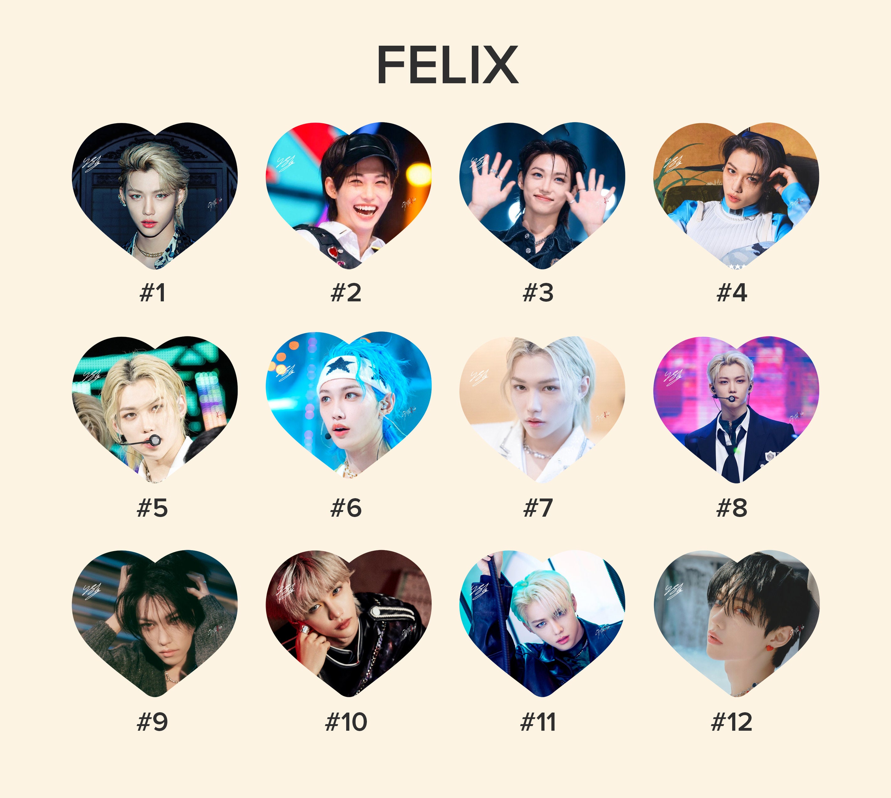 スキズ　フィリックス　in生　withfans straykids 1 Stray Kids Felix Photo KPOP Picket / Fan With Ruffles - Etsy