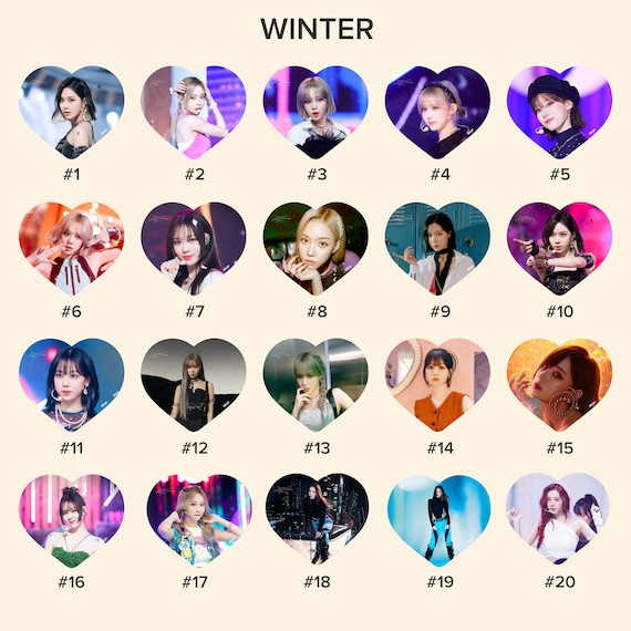 Aespa Winter Photo KPOP Picket / Fan With Ruffles - Etsy