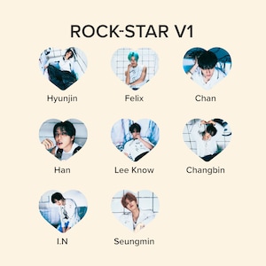 Stray Kids &quot;Rock-star&quot;/樂-STAR Photo KPOP Picket / Fan with Ruffles