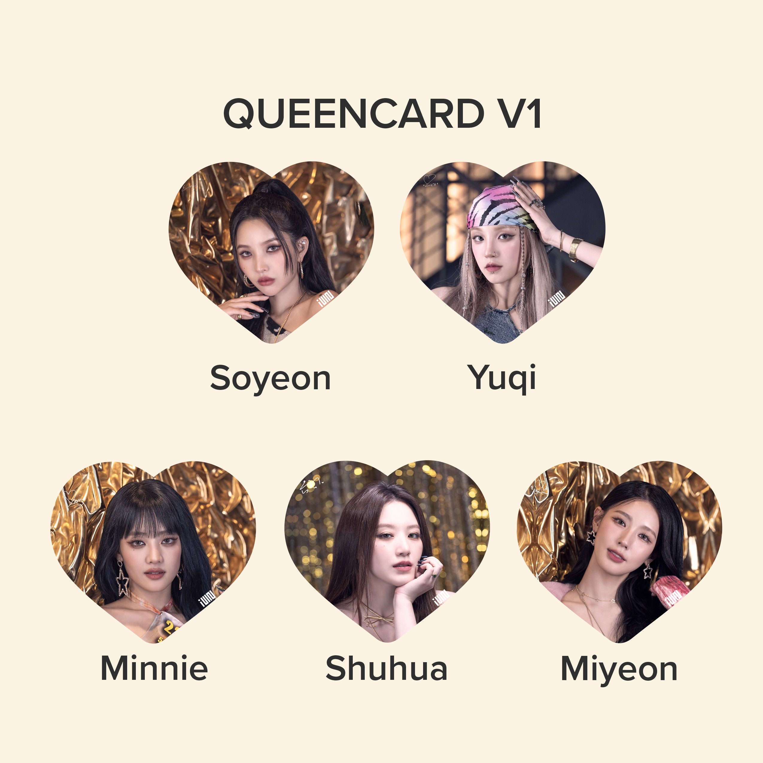 Gidle ミンニ　I feel queencard トレカ　特典トレカ　中国 G)I-DLE I FEEL IDカード ミンニ Minnieの通販 by e's shop｜ラクマ