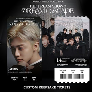 NCT Dream World Tour "Die Traumshow 3: Traum ()Scape" Benutzerdefinierte Schrägband Physisch | Andenken | Andenken | Andenken Konzert KPOP Karten