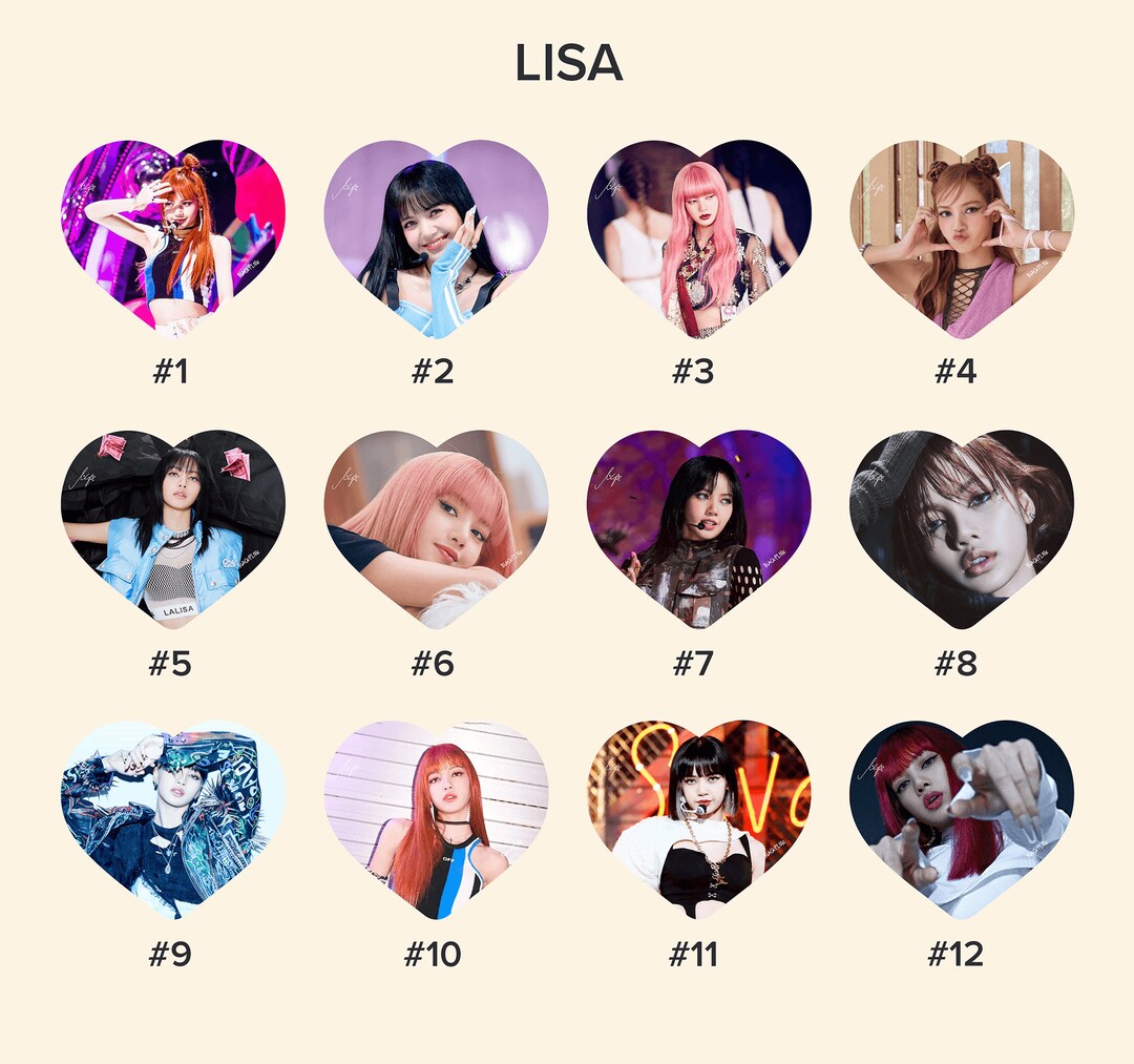 Blackpink Lisa Photo KPOP Picket / Fan With Ruffles Etsy