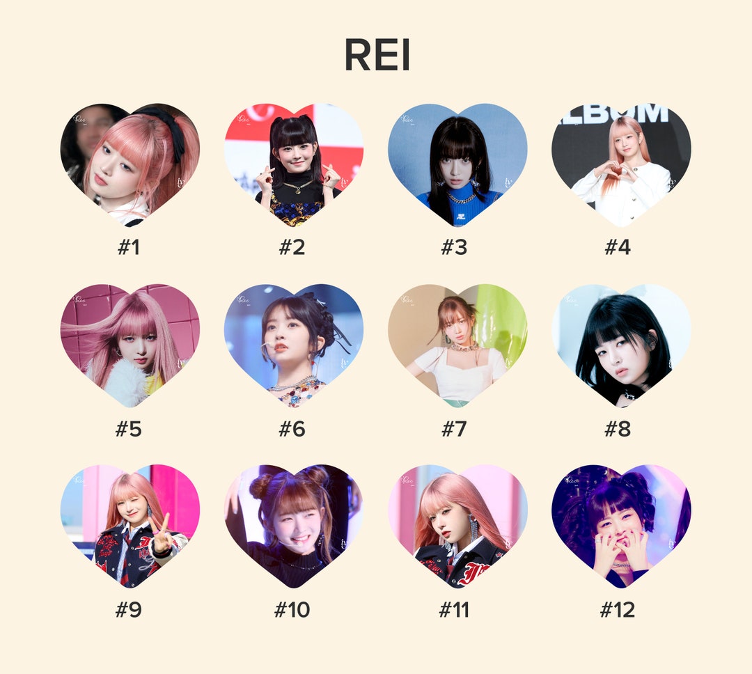 IVE Rei Photo KPOP Picket / Fan With Ruffles - Etsy