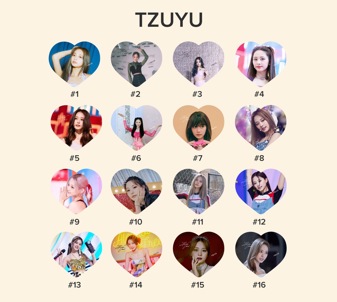 Twice Tzuyu Photo KPOP Picket / Fan With Ruffles Etsy Hong Kong