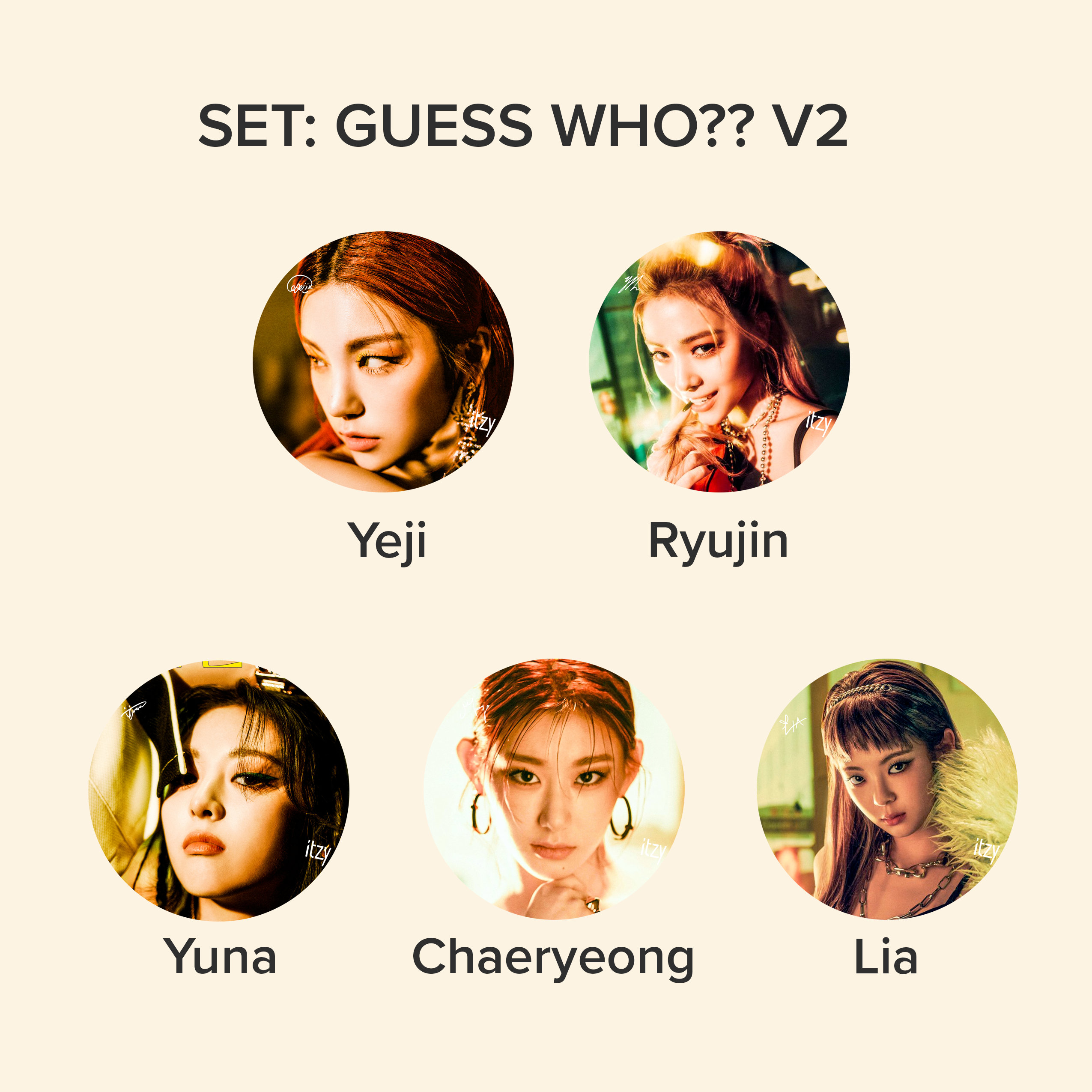 Itzy guess Who Photo KPOP Picket / Fan With - Etsy