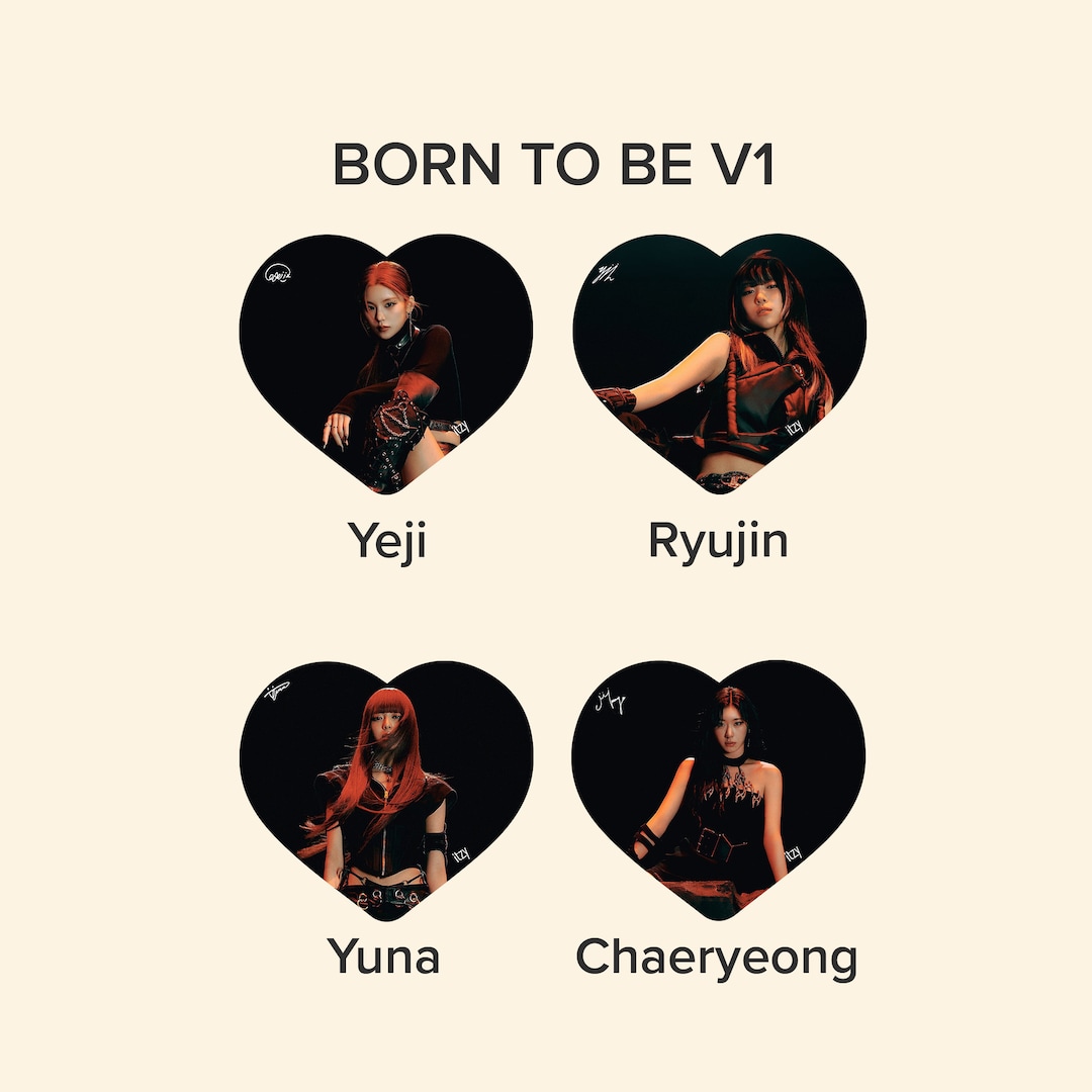 Itzy born to Be Photo KPOP Picket / Fan With Ruffles - Etsy