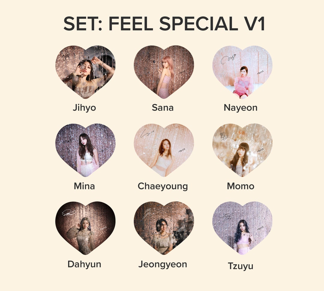 Twice feel Special Photo KPOP Picket / Fan With Etsy