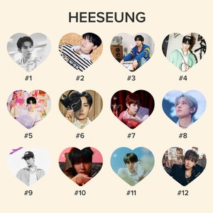 Enhypen Heeseung Photo KPOP Picket / Fan with Ruffles