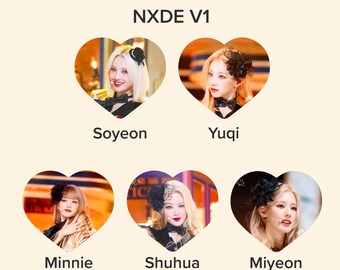 KPOP (G)I-dle &quot;NXDE&quot; Photo Picket / Fan with Ruffles