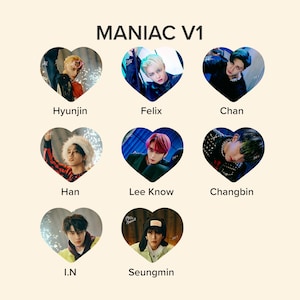 Stray Kids &quot;Maniac&quot; Photo KPOP Picket / Fan with Ruffles