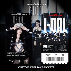 GIDLE 2nd world tour "I-DOL" Custom Schrägband Physisch | Andenken | Andenken | Andenken Konzert KPOP Karten