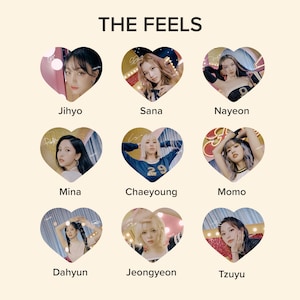 Twice &quot;The Feels&quot; Photo KPOP Picket / Fan with Ruffles