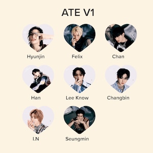 Stray Kids &quot;ATE&quot; Photo KPOP Picket / Fan with Ruffles