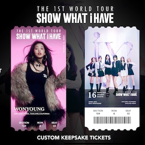 IVE die 1. Welttournee „Show What I Have“ Custom Bias Physical | Erinnerung | Souvenir | Andenken-Konzert-KPOP-Tickets