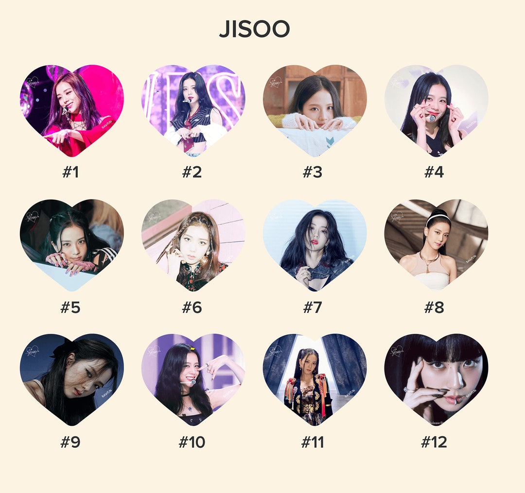 Blackpink Jisoo Photo KPOP Picket / Fan With Ruffles Etsy