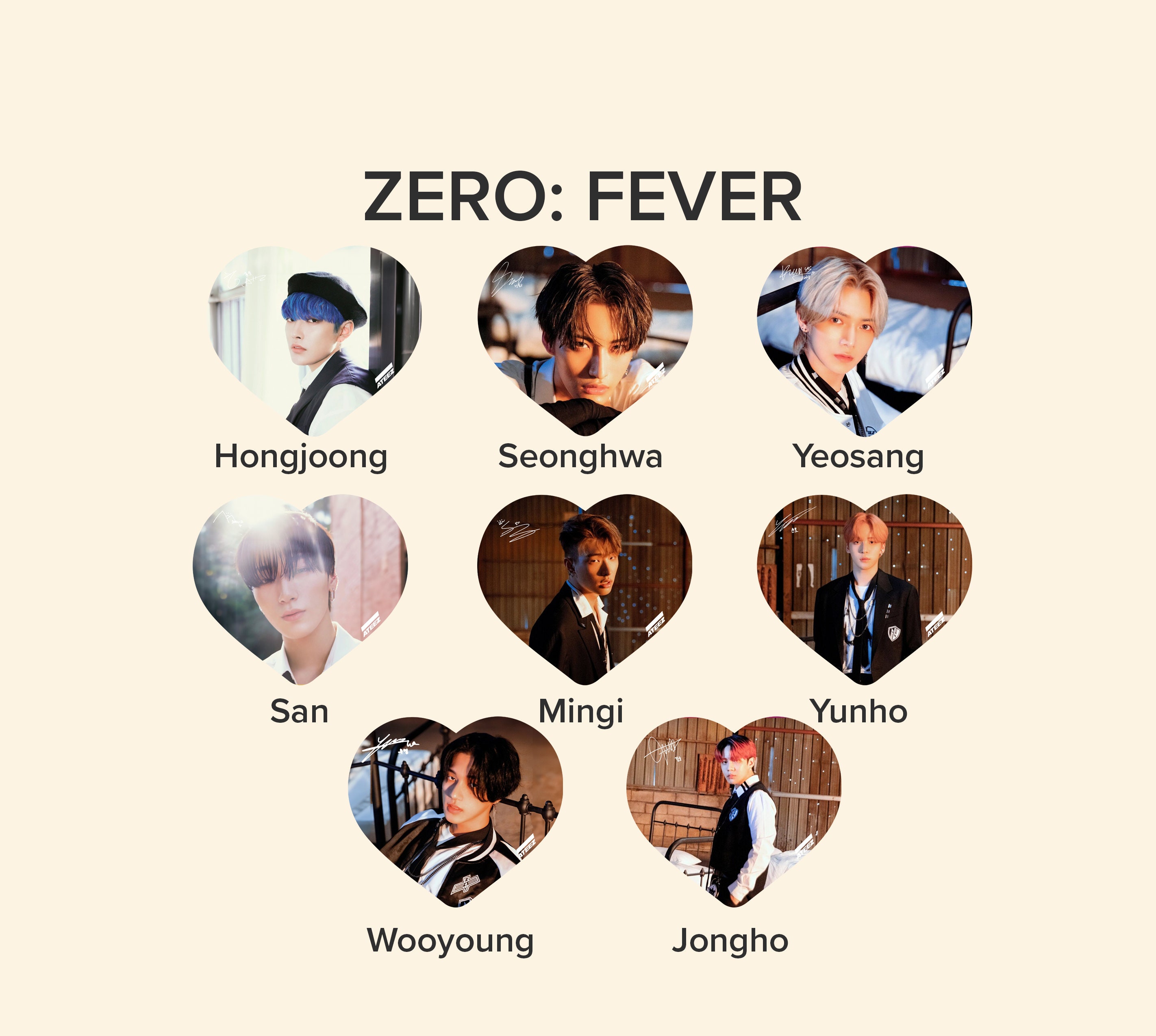 Ateez "ZERO: Fever PT. 1" Photo KPOP Picket / Fan with Ruffles