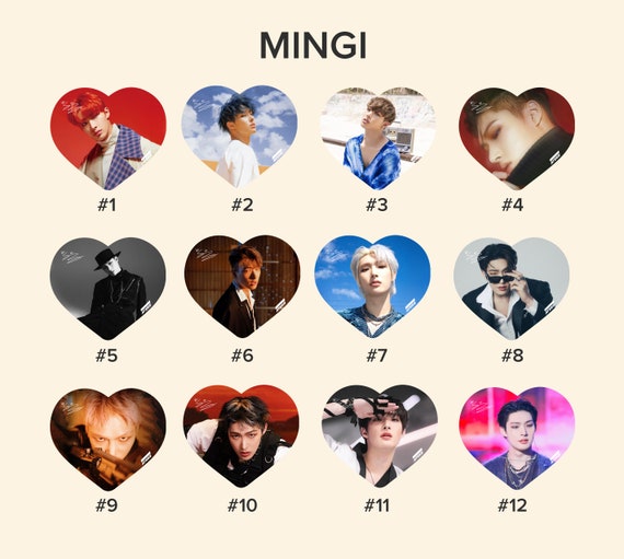 Ateez Mingi Photo KPOP Picket / Fan With Ruffles - Etsy