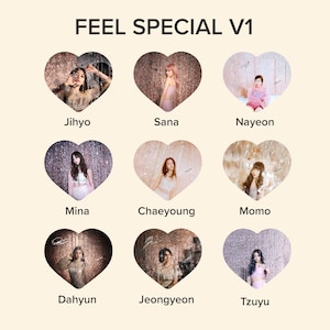 Twice &quot;Feel Special&quot; Photo KPOP Picket / Fan with Ruffles