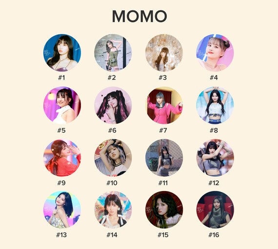 Twice Momo Photo KPOP Picket / Fan With Ruffles - Etsy